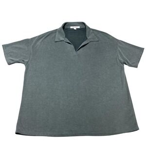 Green Envelope Los Angeles Polo Shirt Womens XS Green Collared V-Neck‎ Modal